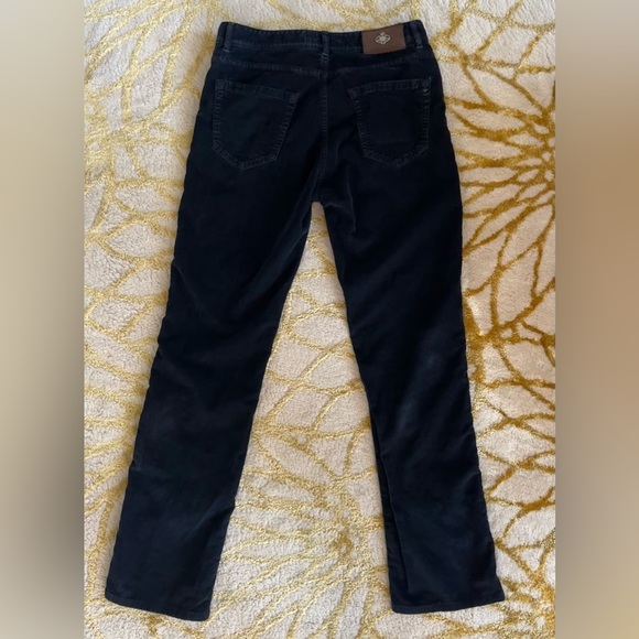 Luigi Borrelli Slim-Fit Navy Corduroy Cotton 5-Pocket Pants - Picture 3 of 12